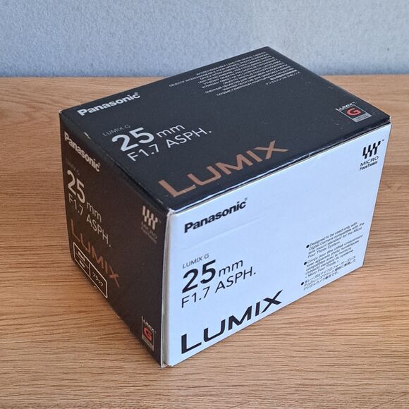 Panasonic LUMIX G 25mm f/1.7 ASPH Lens Micro Four Thirds Mirrorless Prime NIB - Picture 1 of 5